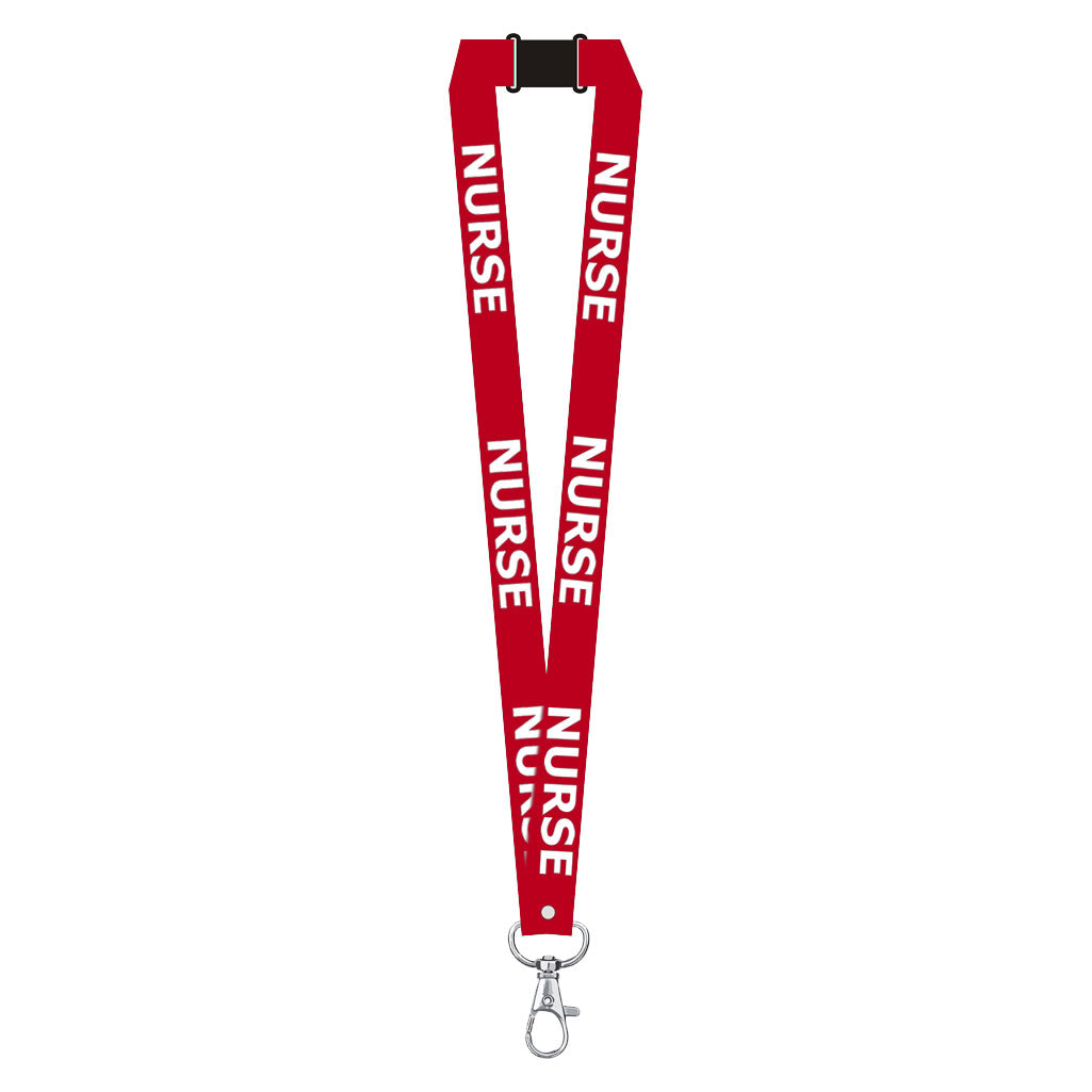 Nurse printed Lanyard neck strap, ID HOLDER Safety Breakaway Clip UK Stock Nhs health worker carer staff