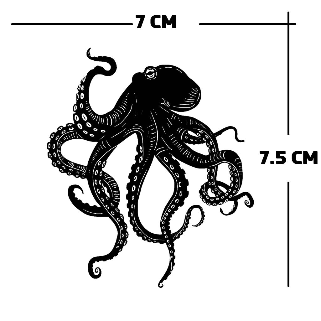 Octopus iron on Screen print Transfer for fabrics