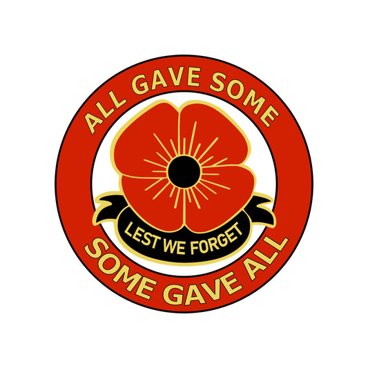 Poppy Iron on Transfer patch for fabrics lest we forget all gave some some gave all