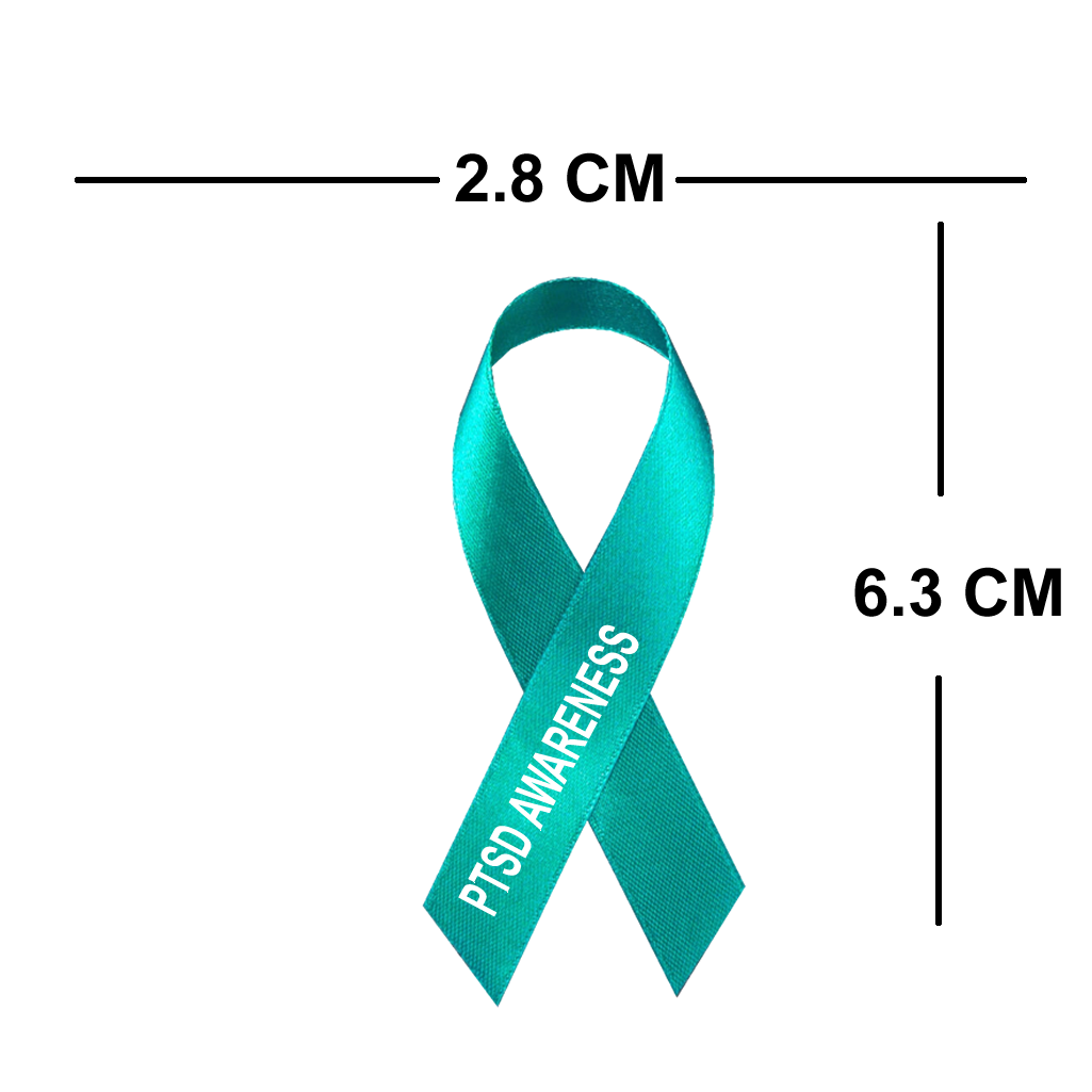 4 PACK PTSD awareness waterproof Matte vinyl sticker paper green ribbon