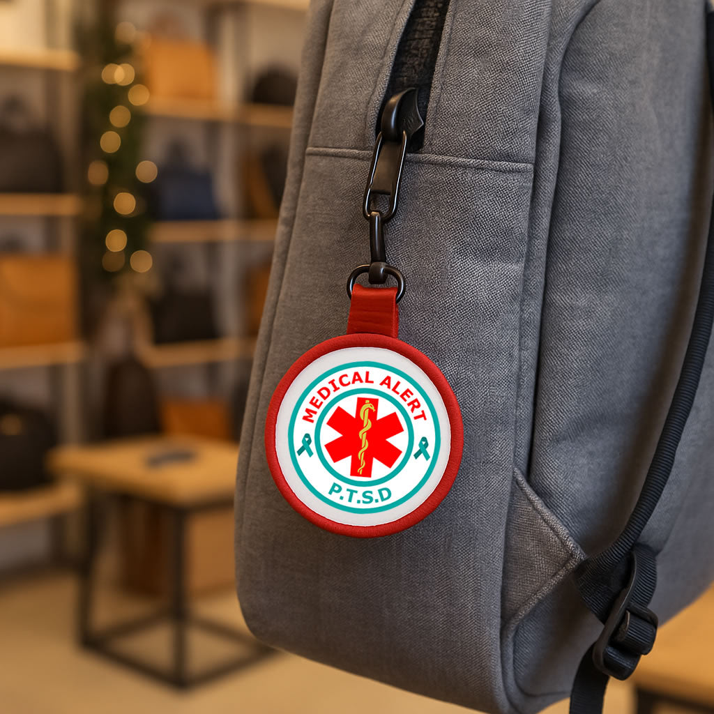 Medical Alert PTSD awareness Luggage / BAG Tag