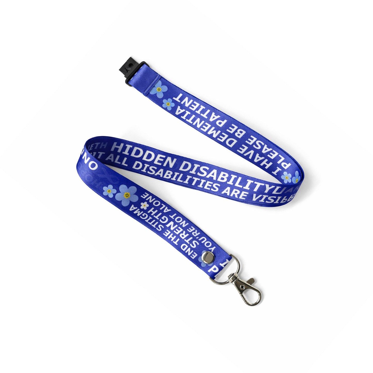 I have Dementia please be patient Lanyard & Key tag SET
