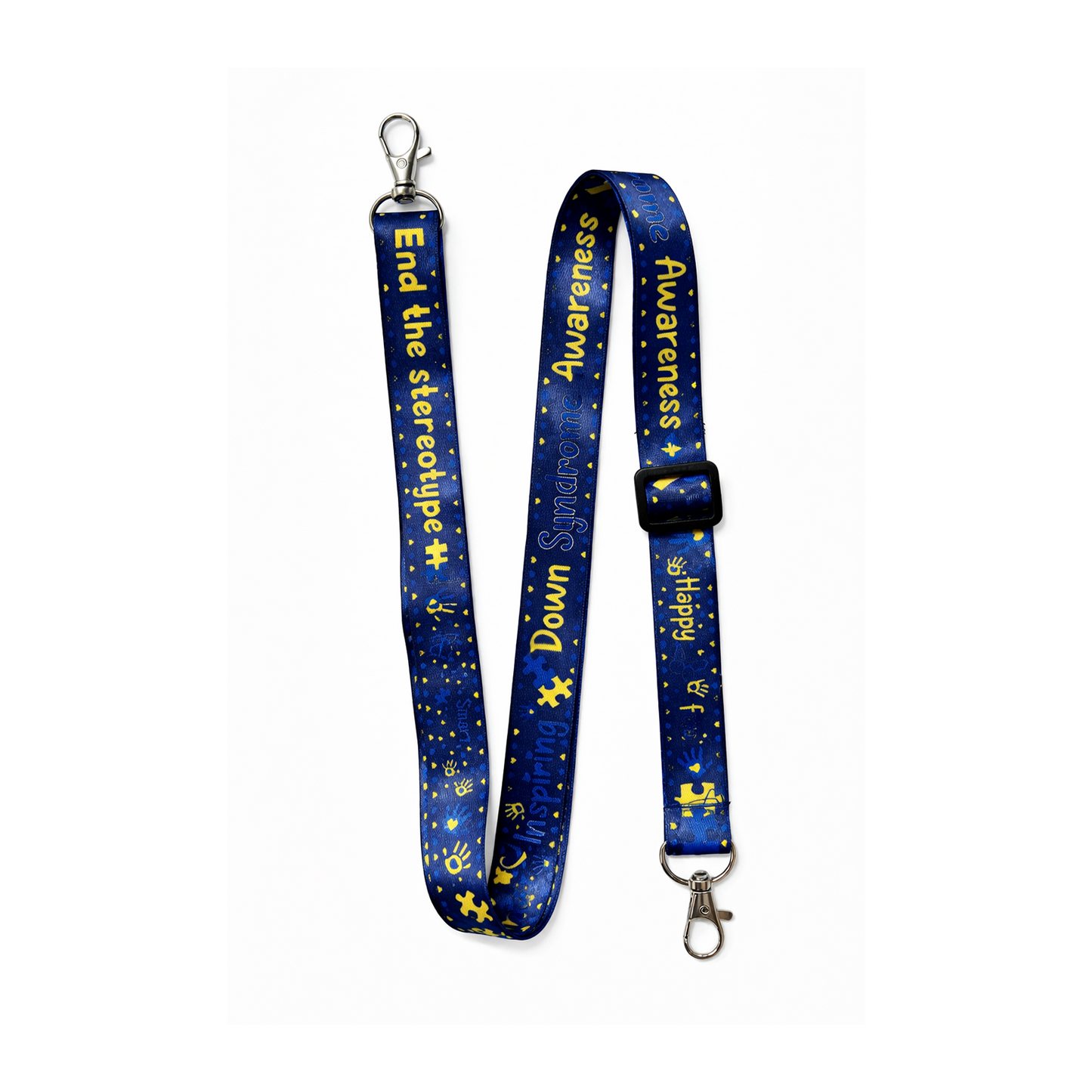 Down Syndrome Awareness CLIP adjustable Lanyard neck strap