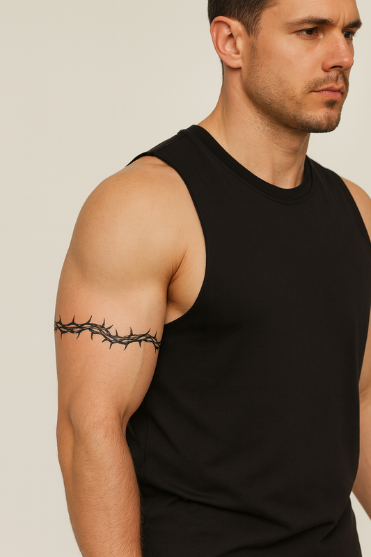 Thorn armband TEMPORARY TATTOO waterproof arm band bracelet tats