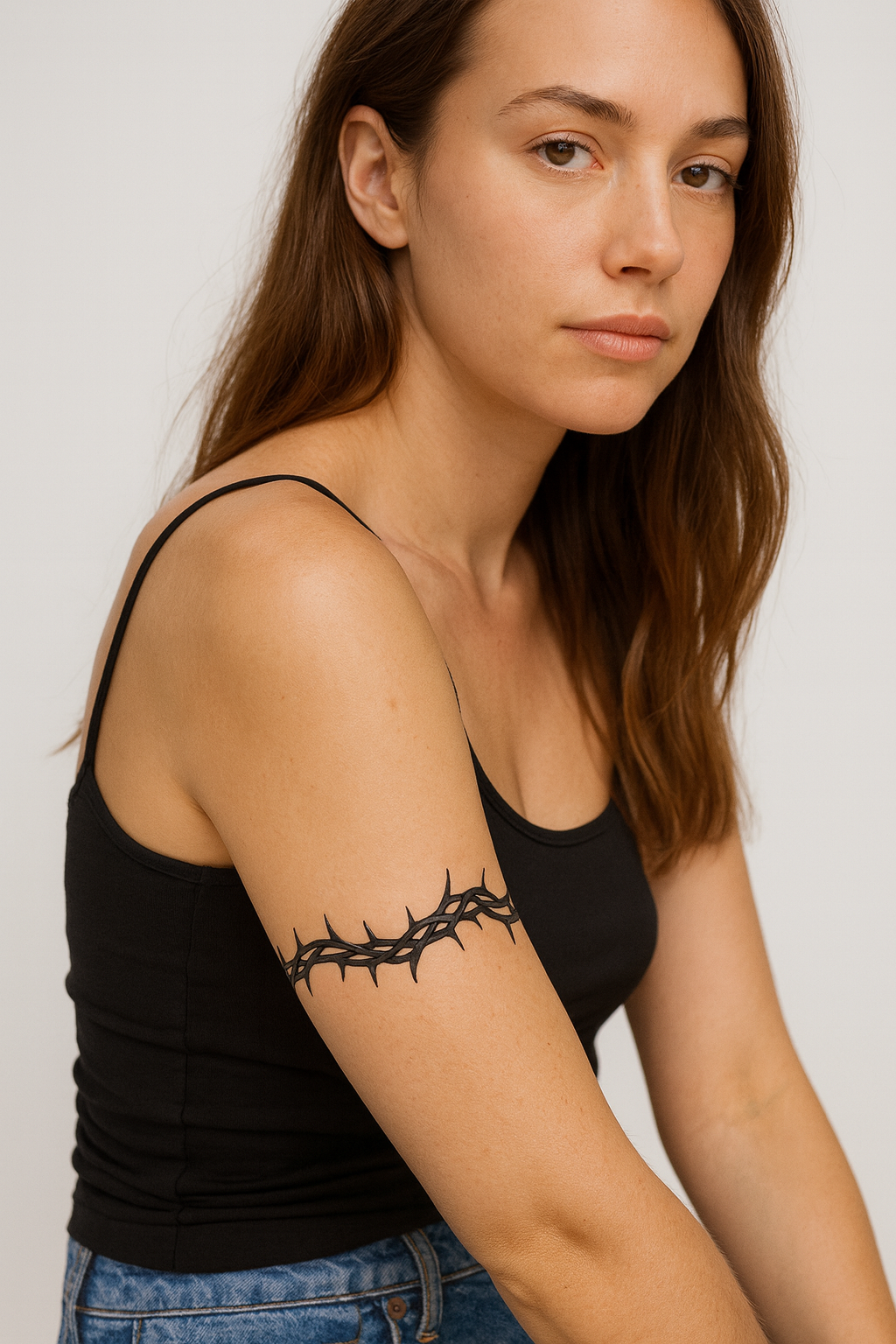 Thorn armband TEMPORARY TATTOO waterproof arm band bracelet tats