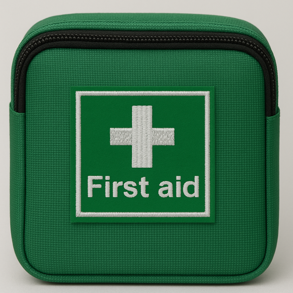 FIRST AID Iron on or Sew on Embroidery patch Embroidered health medic applique