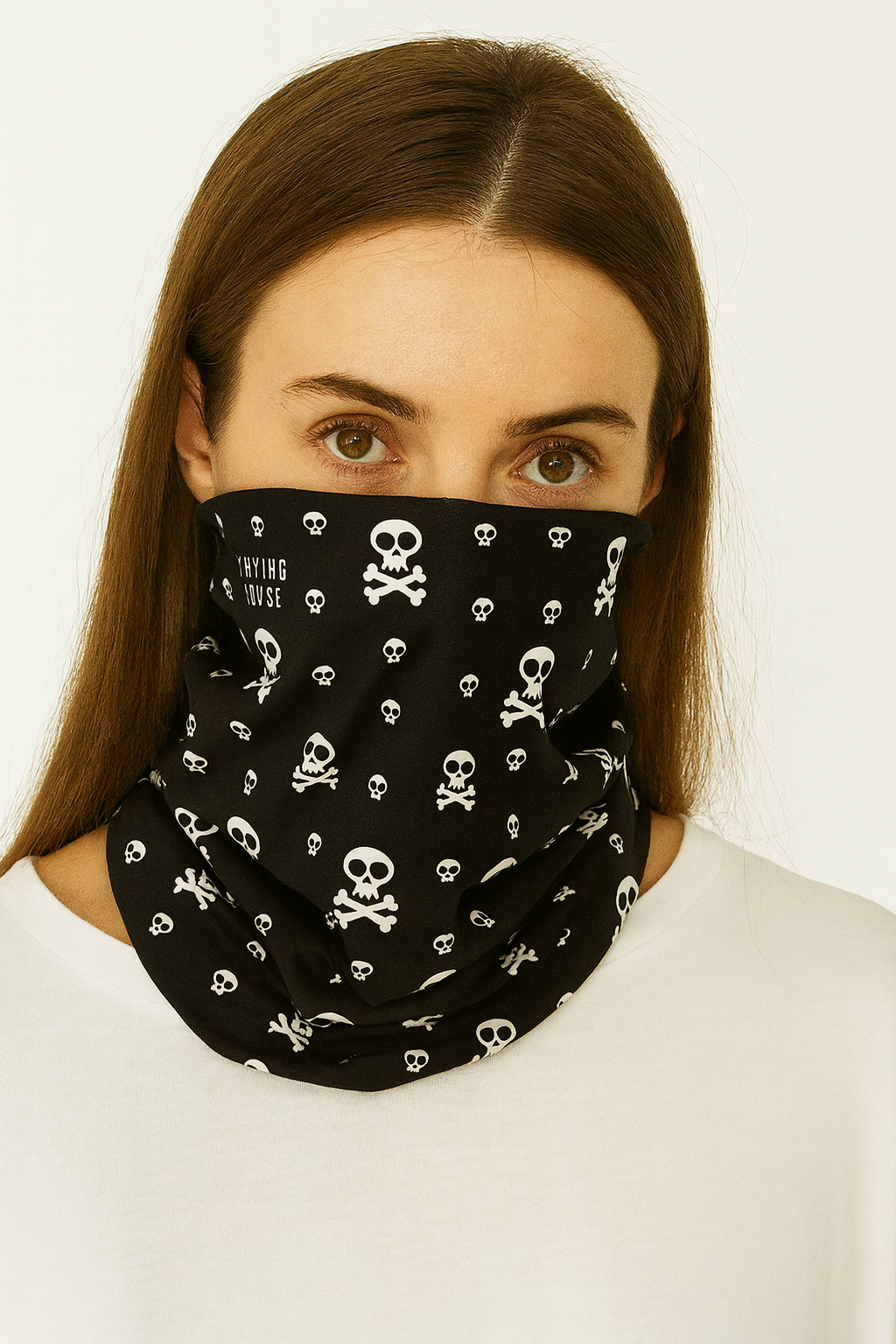 Seamless Tube Scarf Face Mask Biker Balaclava Danger pirate skull face covering