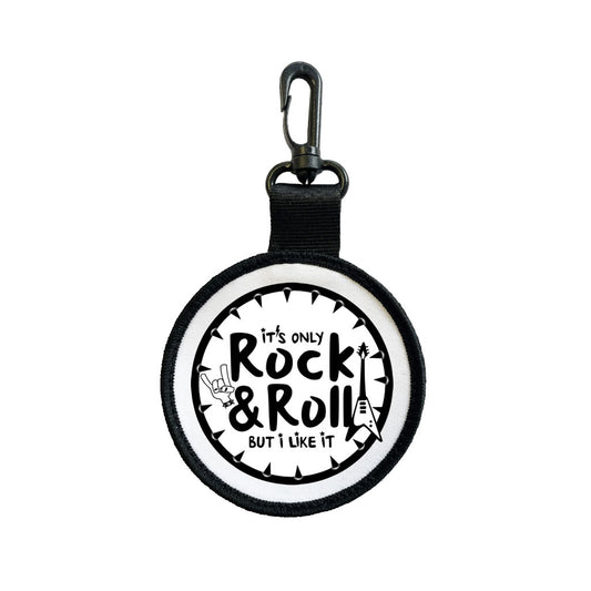 Rock and Roll Luggage Tag Pull Bag Key Ring Keyring It's only rock n roll star