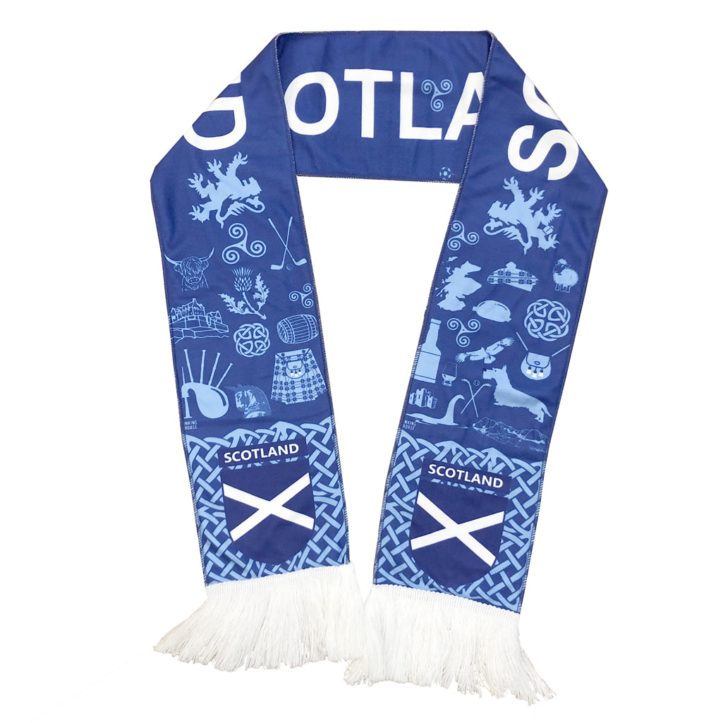 Scotland National Team Supporter Scarf Football Soccer World Cup Football Scarf for Sporting Events Fans