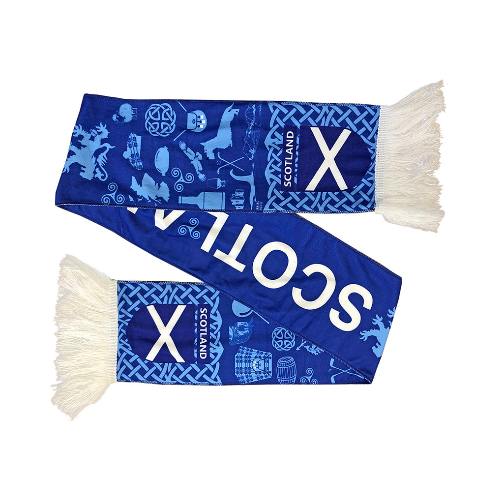 Scotland National Team Supporter Scarf Football Soccer World Cup Football Scarf for Sporting Events Fans