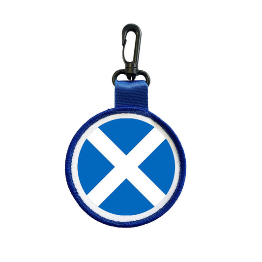 Scotland Flag Luggage Tag Pull Bag Key Ring Keyring Scottish