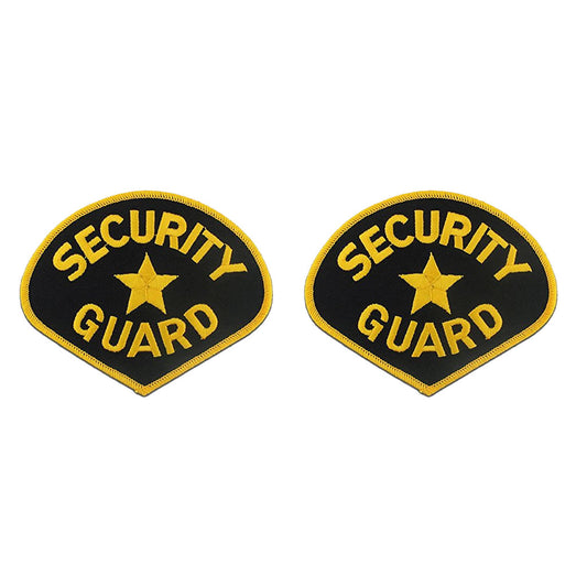 Set of 2X Security Guard Iron on Transfers for Fabrics officer