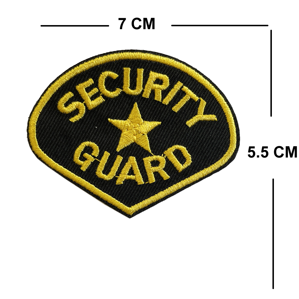 Security Embroidery Patch Iron on or Sew on embroidered officer guard