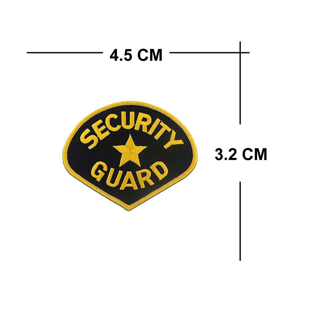 Set of 2X Security Guard Iron on Transfers for Fabrics officer