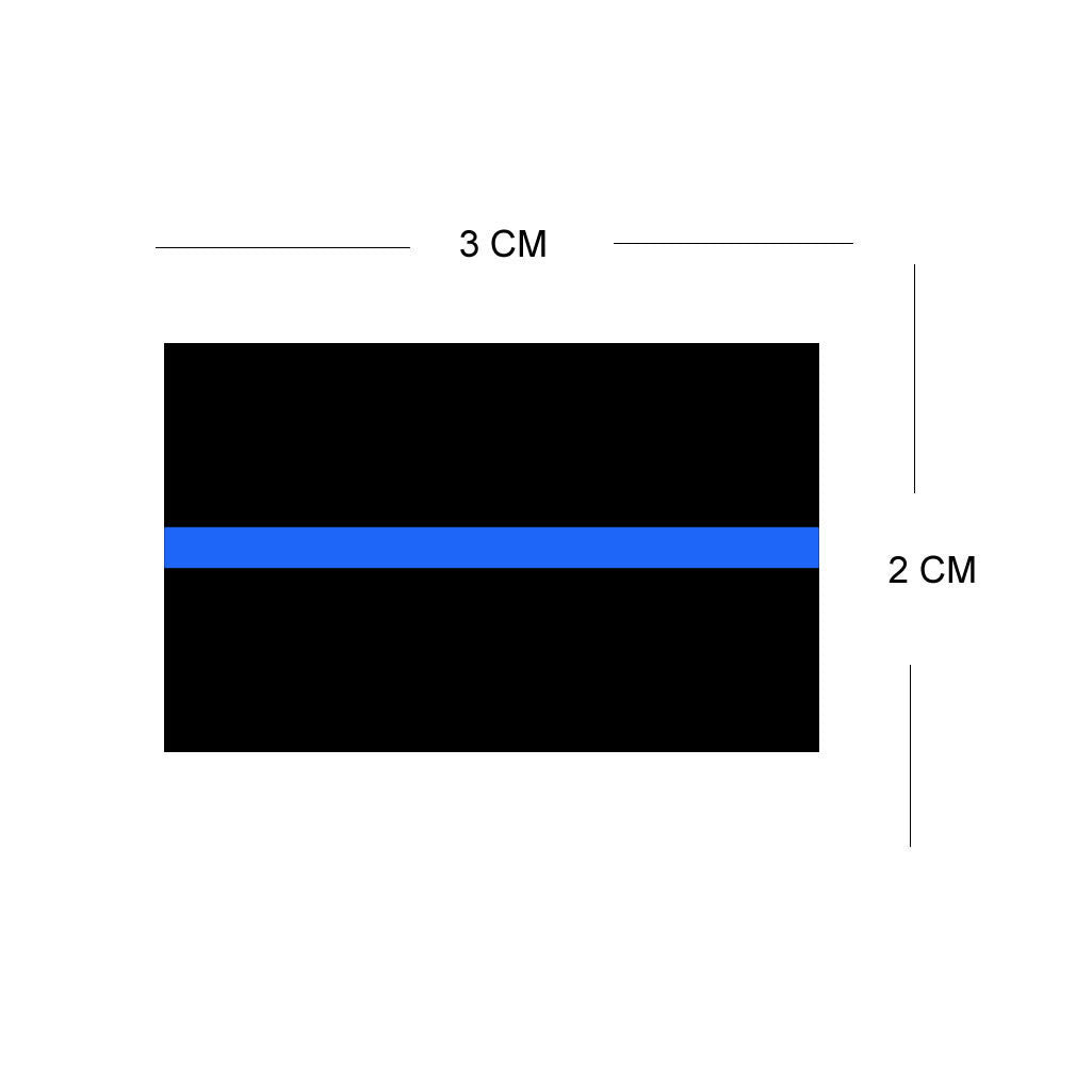 Set of 4 x Thin Blue Line POLICE Iron on Screen Print for fabric Machine Washable First Responders FLAG