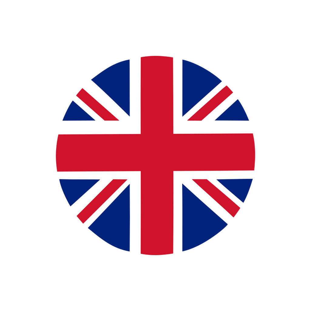 United Kingdom Circle Flag Iron on Screen Print transfer Great Britain UK GB UNION JACK