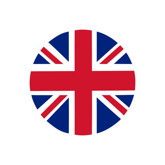 United Kingdom Circle Flag Iron on Screen Print transfer Great Britain UK GB UNION JACK