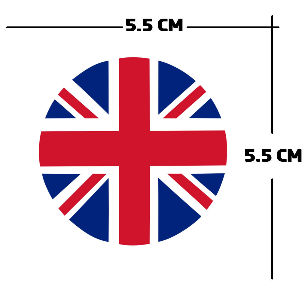 United Kingdom Circle Flag Iron on Screen Print transfer Great Britain UK GB UNION JACK
