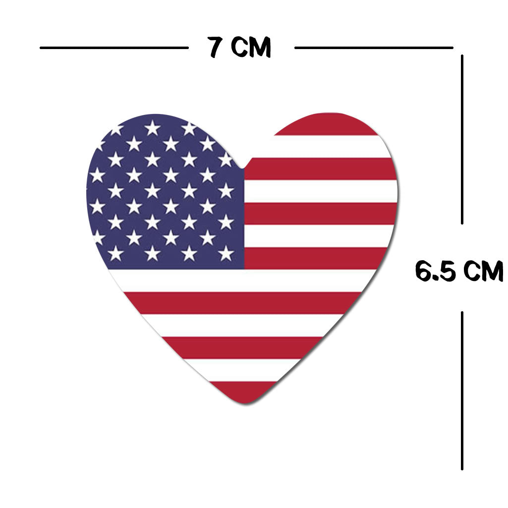 USA Flag Heart Iron on Transfer for fabric UNITED STATES Team Support