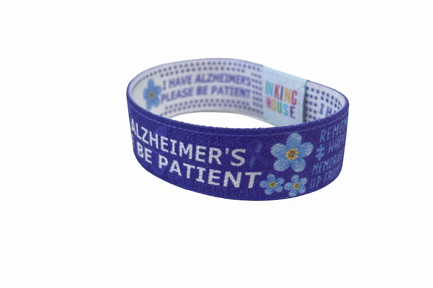 I have Alzheimer's Medical Alert Elastic Wrist Band Emergency hidden disability