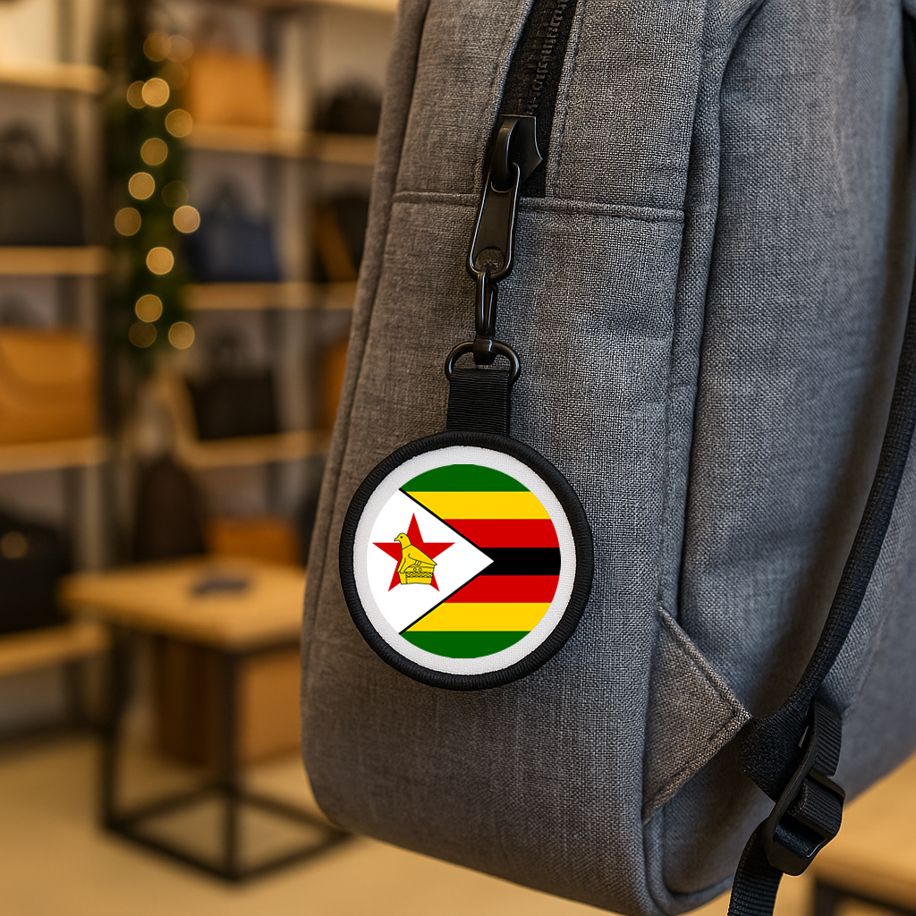 Zimbabwe Flag Tag Pull Bag Key Ring Keyring Zimbabwean Team
