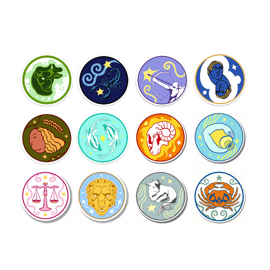 4 x Your zodiac star sign Vinyl Sticker Waterproof Matte label