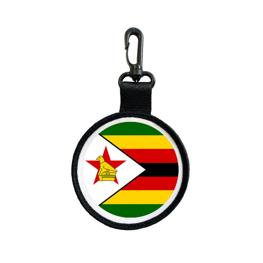 Zimbabwe Flag Tag Pull Bag Key Ring Keyring Zimbabwean Team