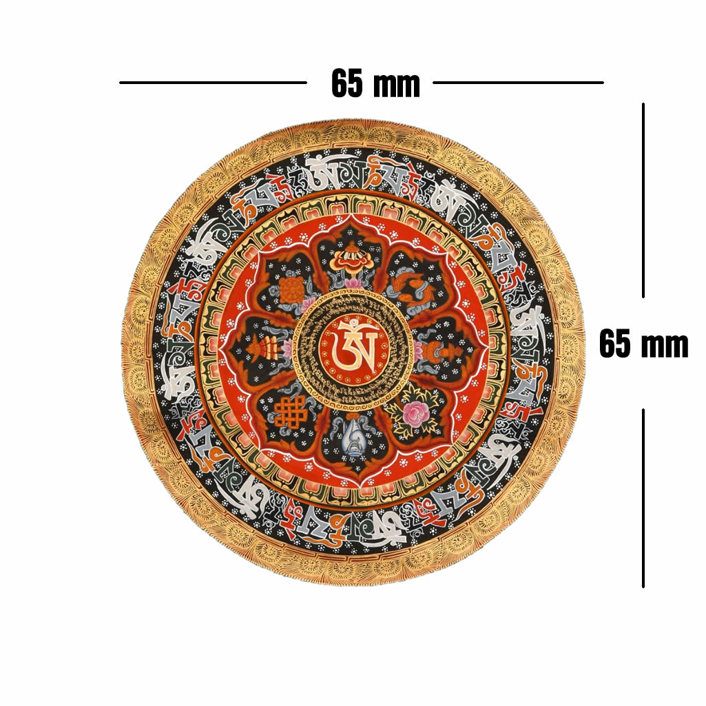 4 x Tibetan Symbols  Iron on Screen Print Transfers for fabrics Washable Mandala, 8 Auspicious symbols,  Buddha, Dhorje