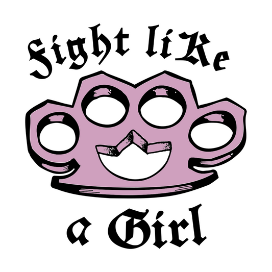 Fight like a girl  Temporary Tattoo Lasts 1 week girl gang power knuckle duster