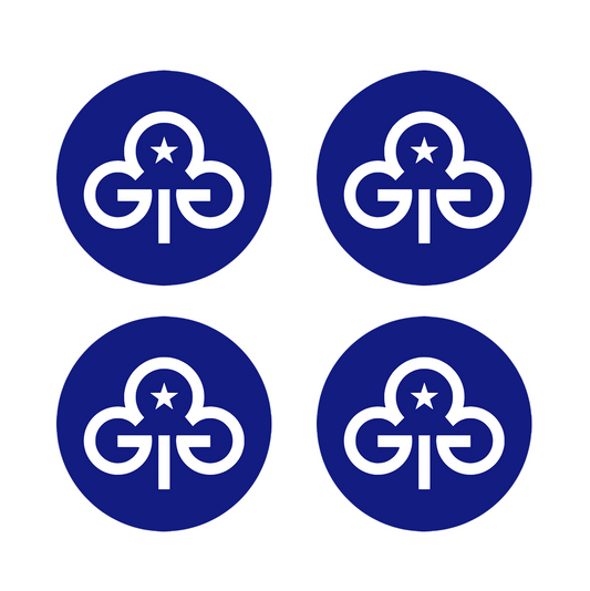 4 x Girl guiding symbol Iron on Transfer for fabrics