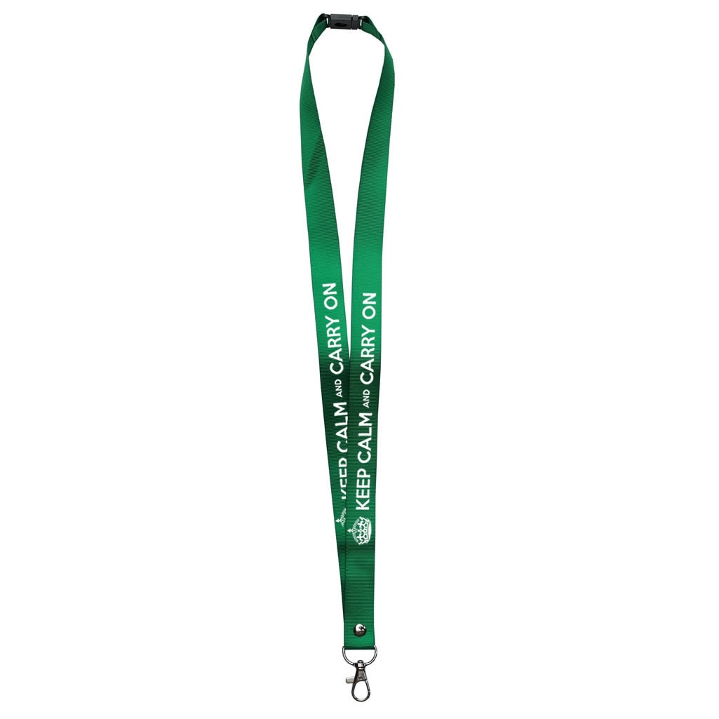 Keep Calm and Carry On printed Lanyard neck strap, ID HOLDER Safety Breakaway Clip UK Stock