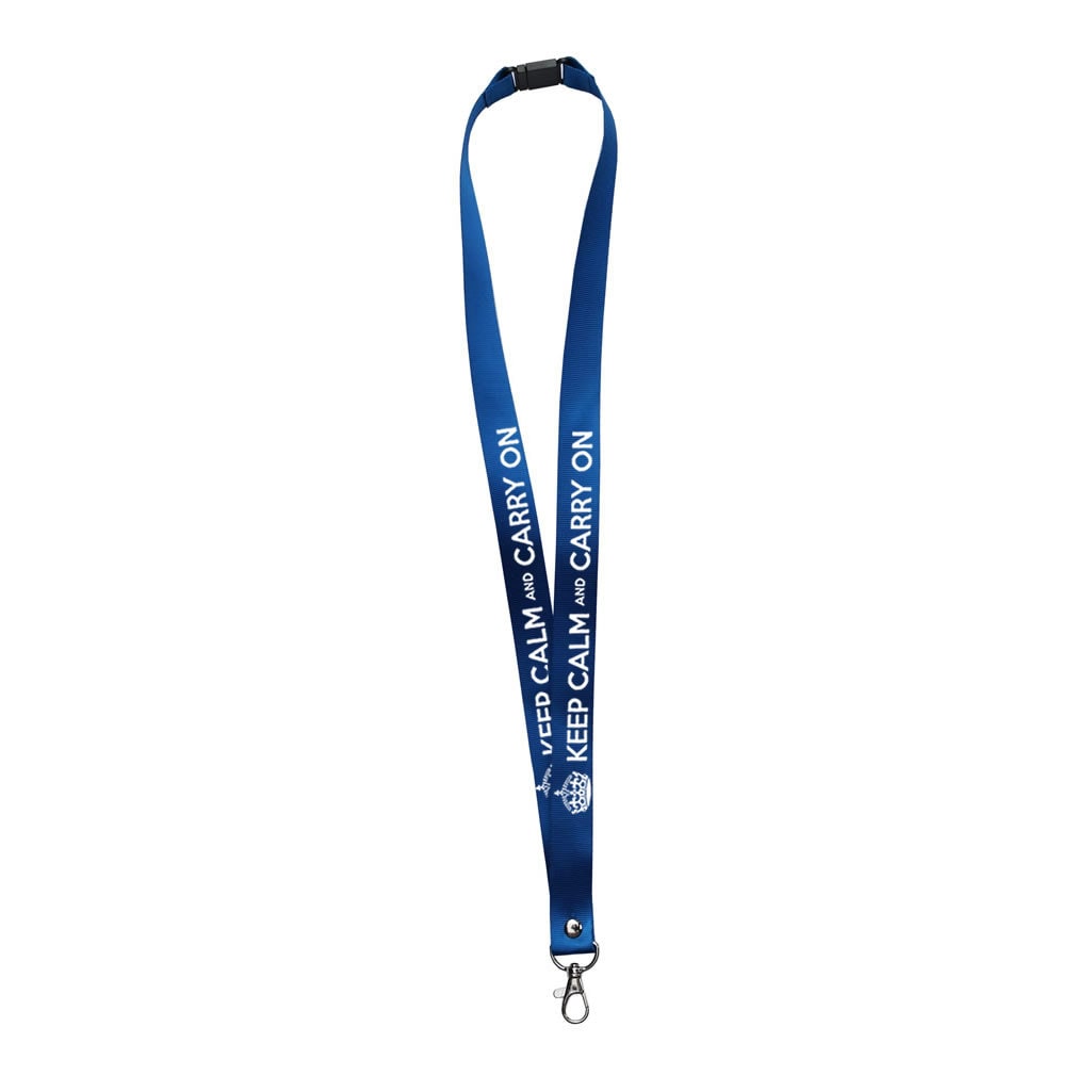 Keep Calm and Carry On printed Lanyard neck strap, ID HOLDER Safety Breakaway Clip UK Stock