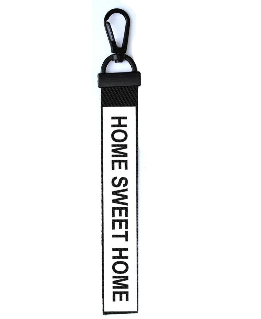 Home Sweet Home Key Chain Key ring Luggage Personalised Custom Name Text Tag Air BnB Zipper Pull The king The Queen The Prince The Princess