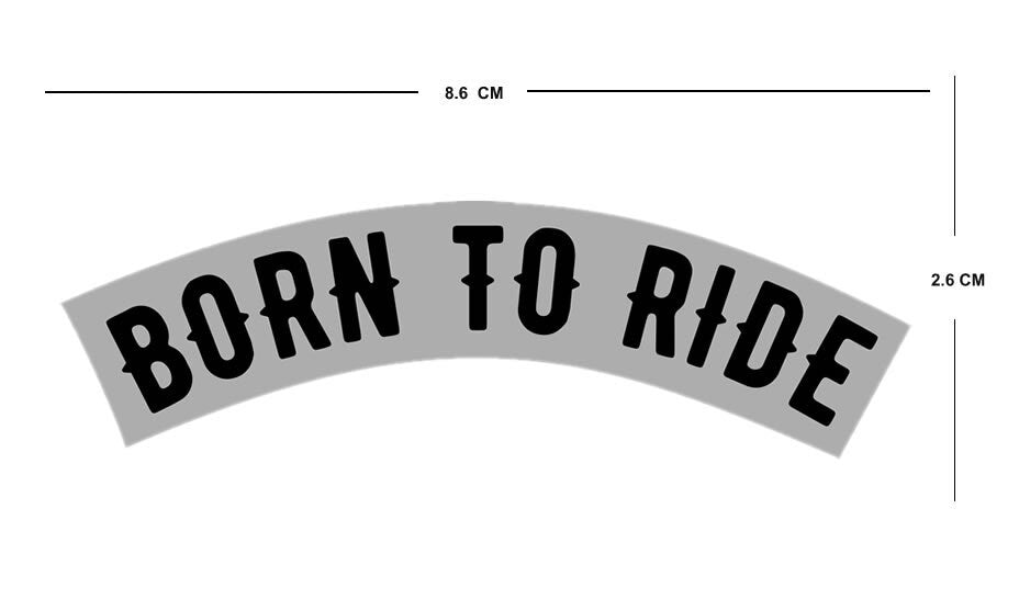 2 x Born to Ride hard Iron on Screen Print transfer for fabrics biker patch