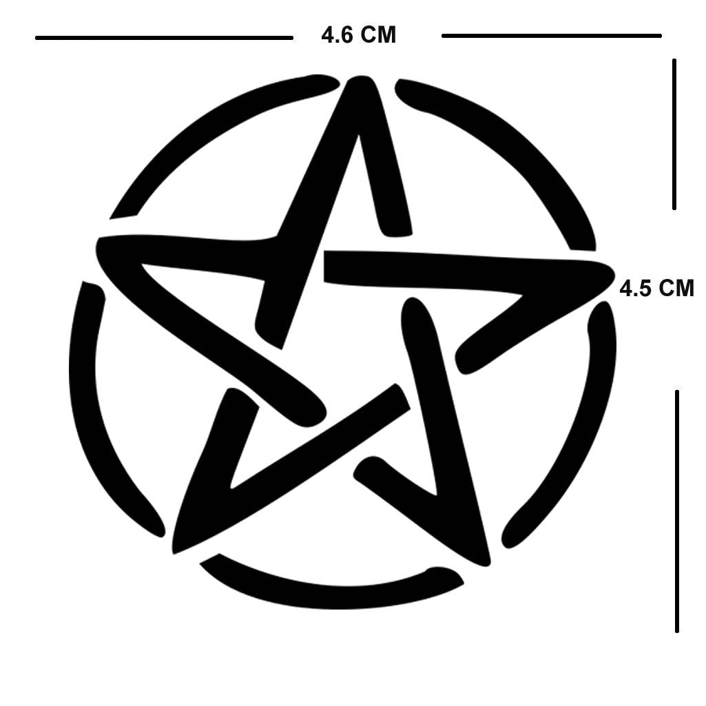 Set of 3 Witch Iron on Screen print Patch for fabric transfer Machine Washable Heaven Sent Hell Bound Pentagram Badge