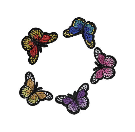 Butterfly Iron Sew On Embroidered Patch Applique embroidered craft badge Motif