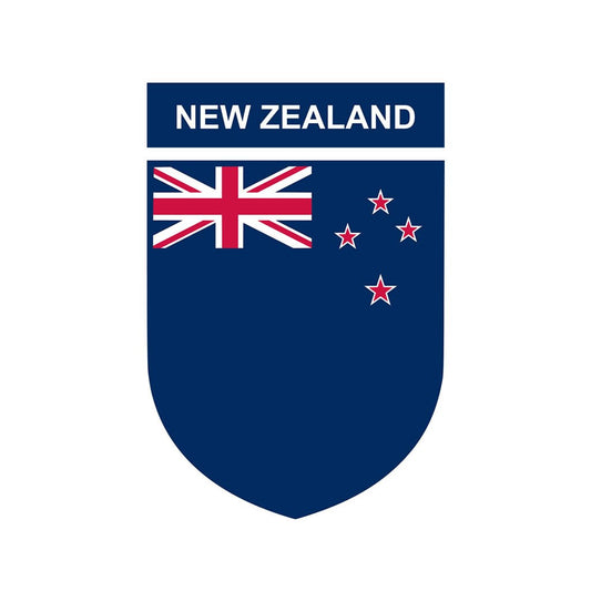 New Zealand Team Crest Iron on Screen Print Transfers for Fabrics Machine Washable New Zealand Flag Crest patch