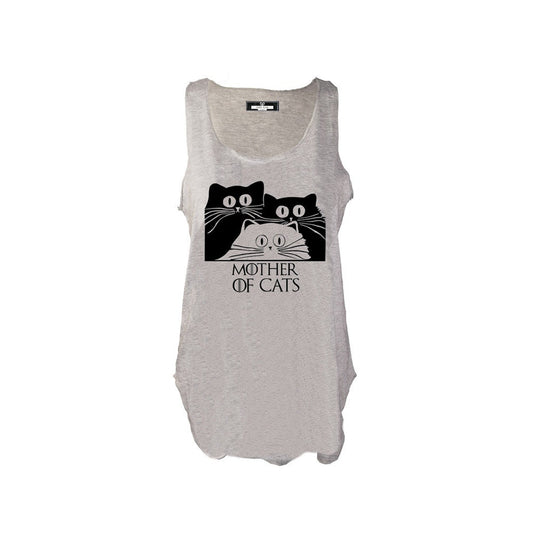 Mother of Cats print tank top