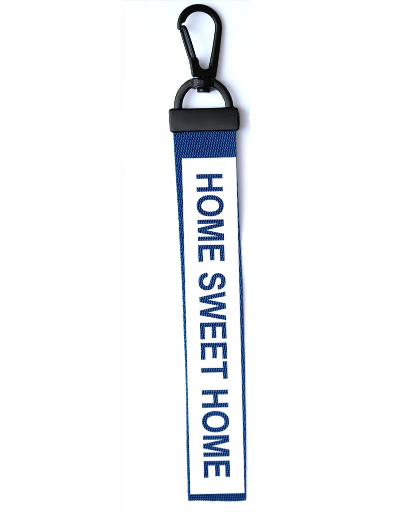 Home Sweet Home Key Chain Key ring Luggage Personalised Custom Name Text Tag Air BnB Zipper Pull The king The Queen The Prince The Princess