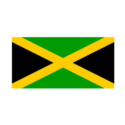 Set of 2 JAMAICAN Flag Iron on Screen Print Transfers for Fabrics Machine Washable JAMAICA patch