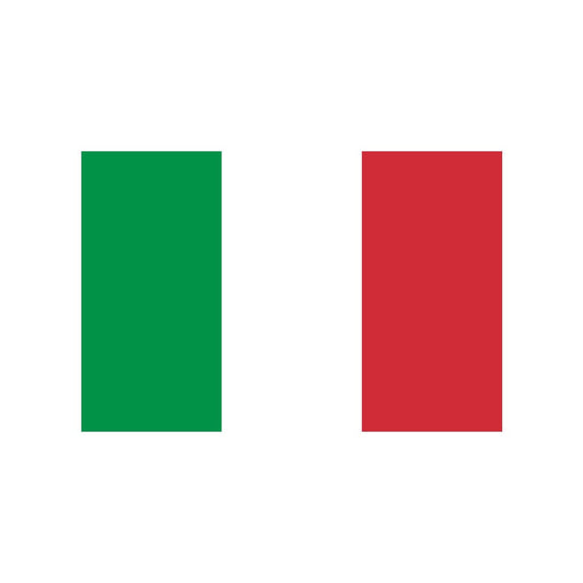 Set of 2 ITALY Flag Iron on Screen Print Transfers for Fabrics Machine Washable Italian Flag patch