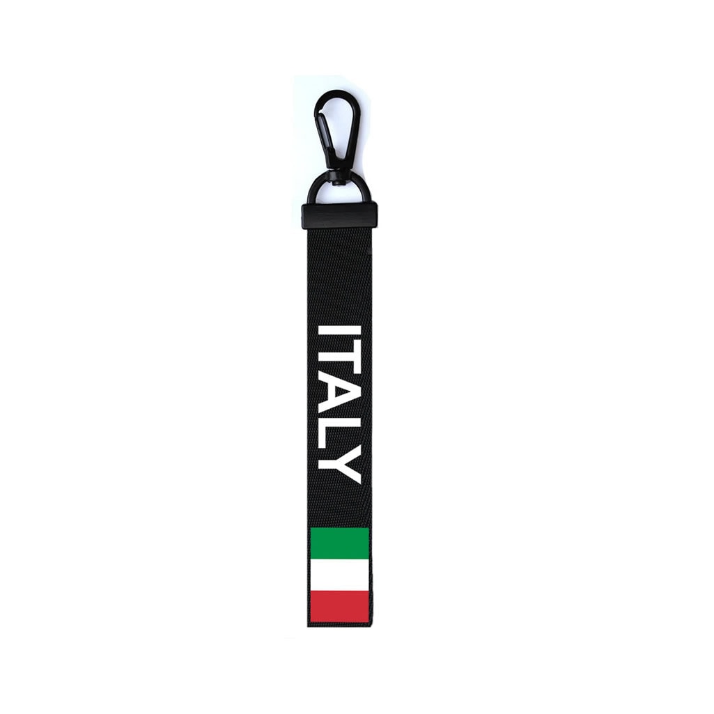 Italy Flag Key Chain Keyring Luggage Tag Zipper Pull Bag Italian Key Ring