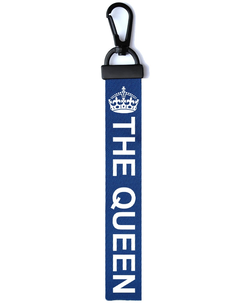 THE ROYALS Key Chain Key ring Luggage Personalised / Custom Name Text Tag Zipper Pull The king The Queen The Prince The Princess