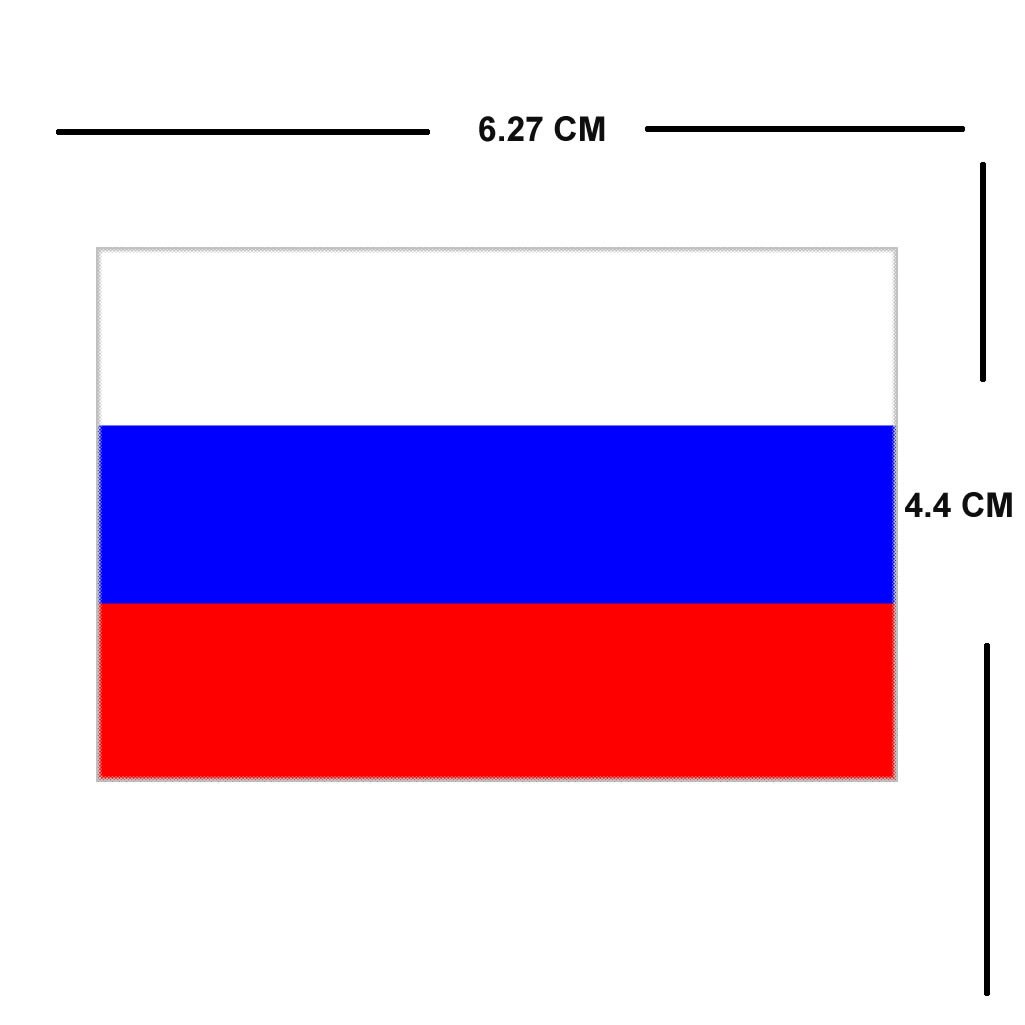 RUSSIAN FLAG iron on transfer