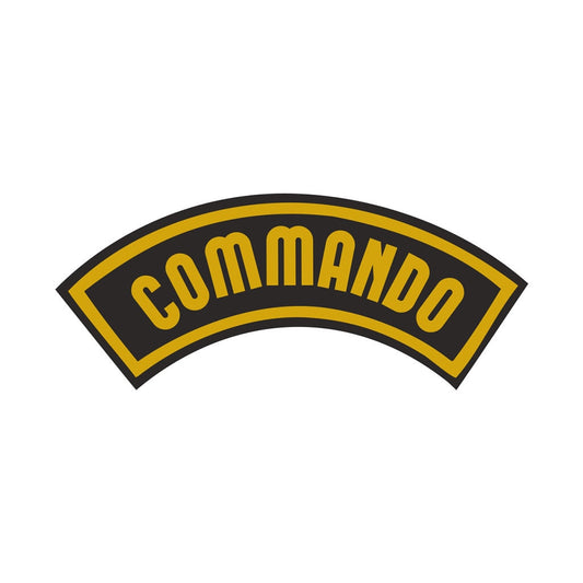 Set of 2 Commando Iron on Screen Print Transfers for Fabrics Machine Washable Military Special Forces Army patch