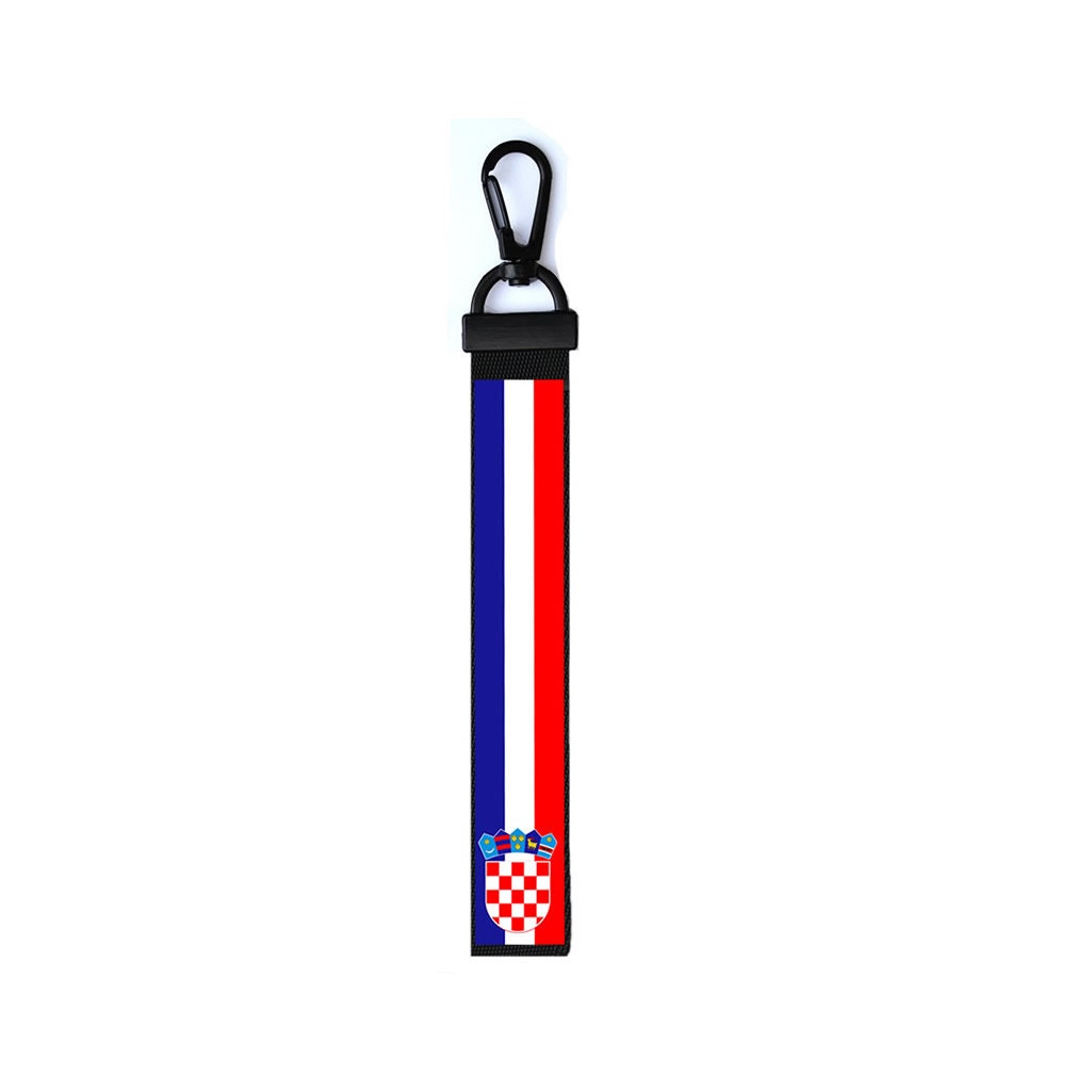 CROATIA Key Chain Keyring Luggage Tag Zipper Pull Bag CROATIAN Key Ring