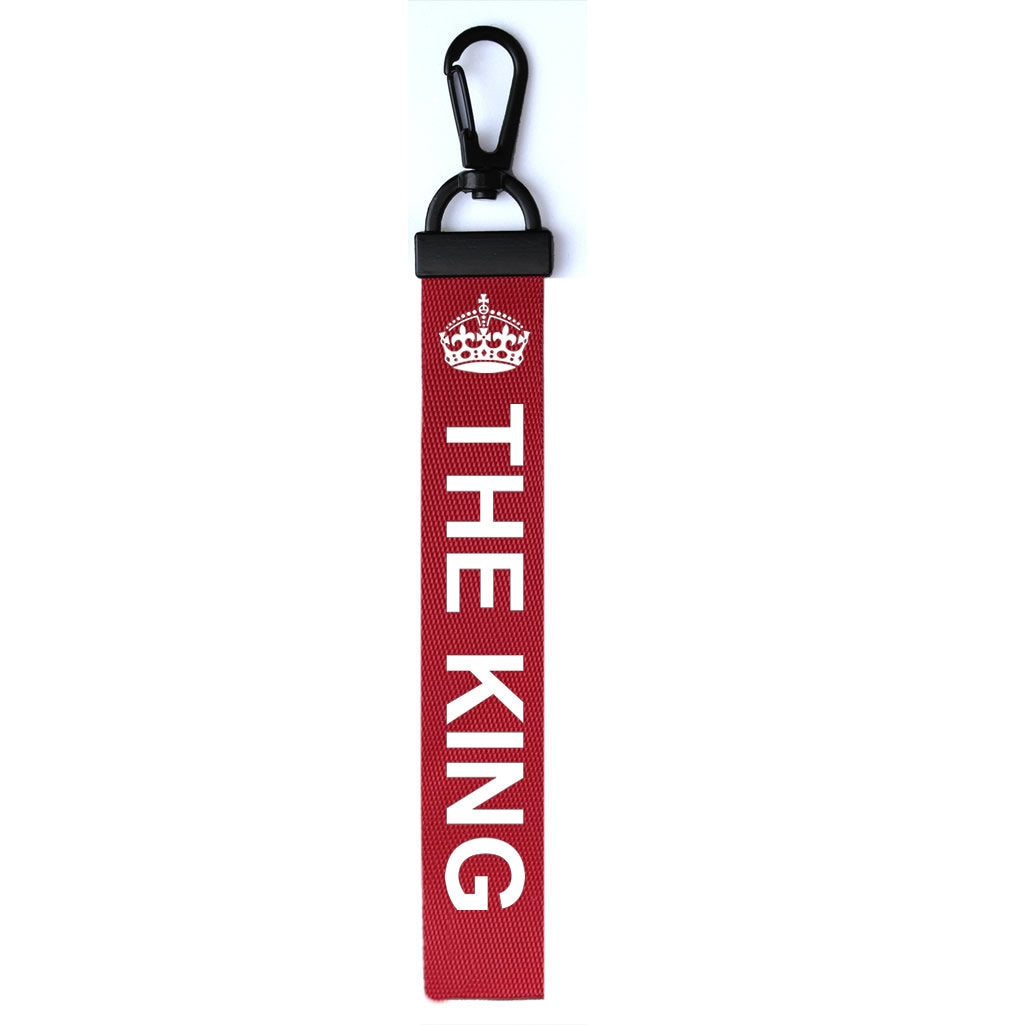 THE ROYALS Key Chain Key ring Luggage Personalised / Custom Name Text Tag Zipper Pull The king The Queen The Prince The Princess