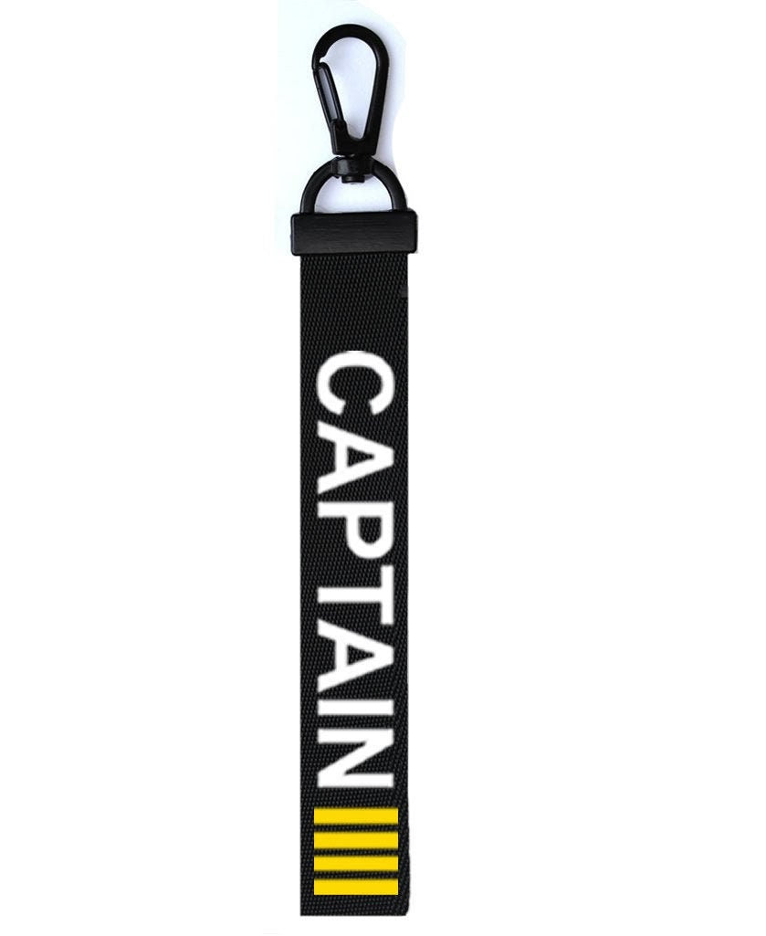 Captain Key Chain Key ring Luggage Tag Commander Zipper Pull