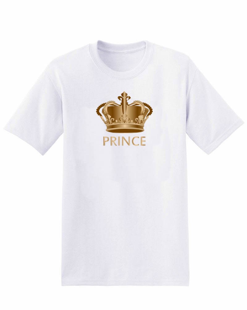 KIDS Royal Prince print unisex print Tshirt Top neck T-shirt