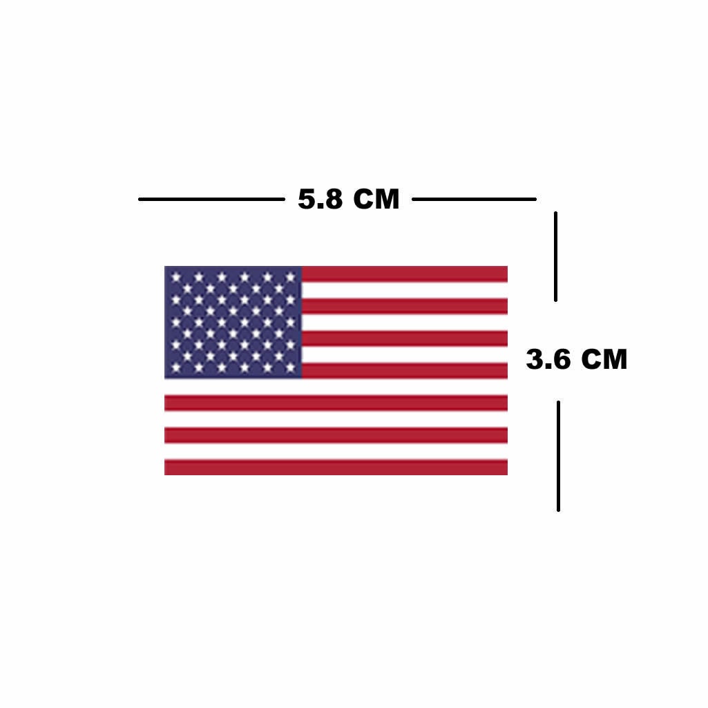 Set of 4 USA FLAG Temporary Tattoo Waterproof Lasts 1 week country support United States of America American Flag